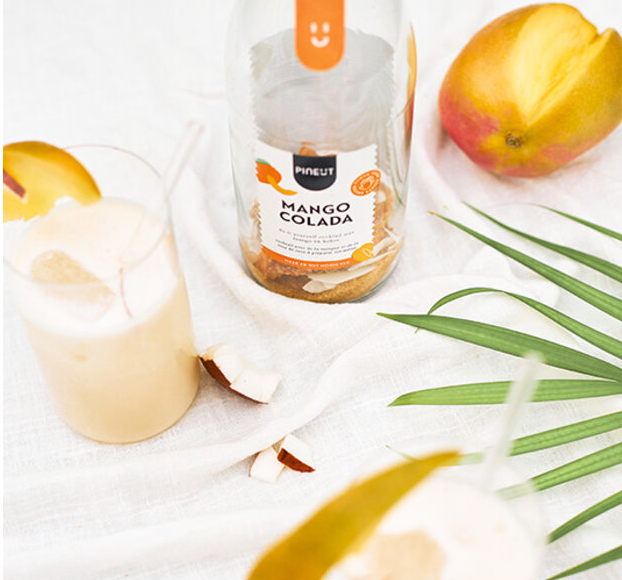 Préparation Cocktail mango colada