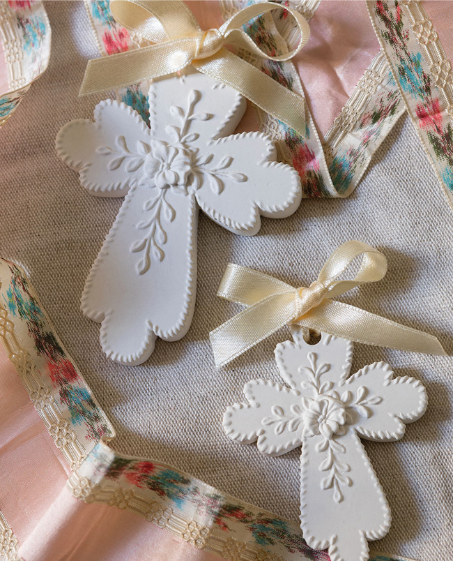 Décor parfumé Croix - Grand modèle - Fleur d'Oranger