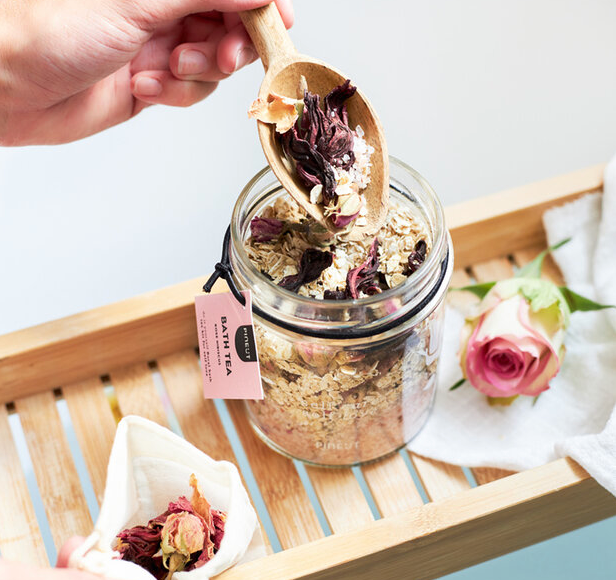 Sel de bain rose & hibiscus
