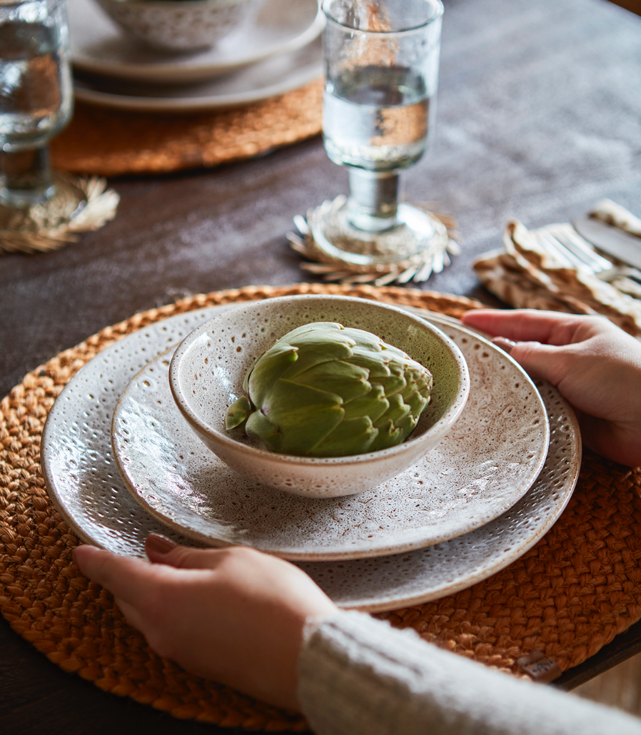ANNABELLE Assiette, Beige