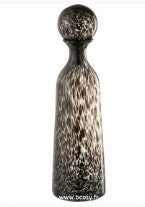 Bouteille Décorative – Bouchon Pois (Verre Noir)