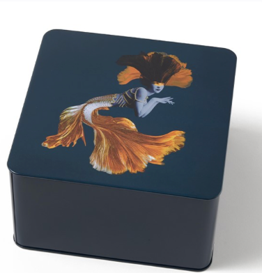 Boite à biscuits carrée