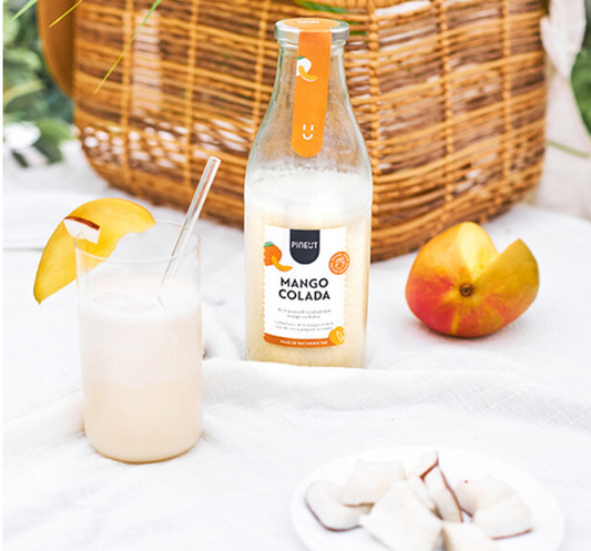 Préparation Cocktail mango colada