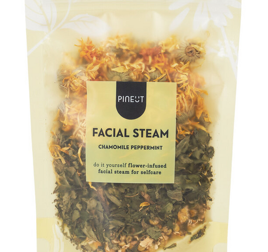 Bain vapeur visage en sachet camomille et menthe poivrer