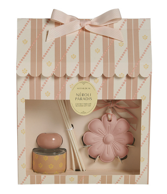 Coffret diffuseur de parfum 40 ml et décor Bain de Soleil - Néroli Paradis