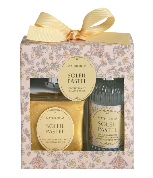 Coffret parfumé huile sèche et brume corps et cheveux - Soleil Pastel