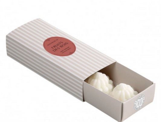 Coffret de 3 décors fondants en cire parfumée - Fruits des Bois
