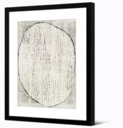 IMAGE ENCADREE CADRE NOIR 50X70cm