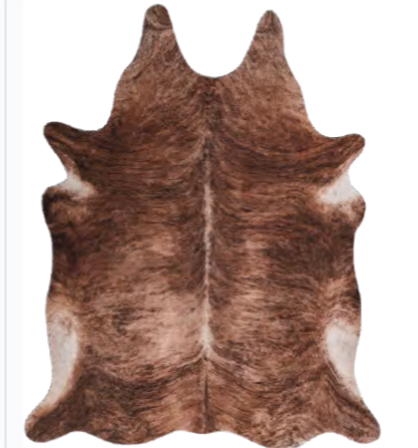 TAPIS SUEDINE PEAU XL 155x190cm beige fonce