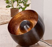 LAMPE DE SOL EN METAL ARGENT D26CM