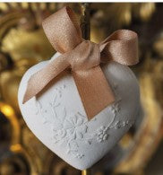 Décor parfumé Cœur brodé - Rose Élixir