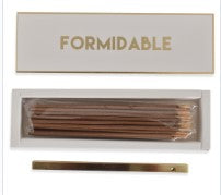 Encens en Bâtonnets GLAM Formidable – Ambre Blanc (avec Porte-Encens)