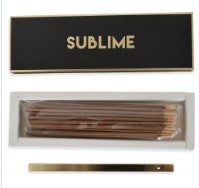 Encens en Bâtonnets GLAM Sublime – Oud Noir (avec Porte-Encens)