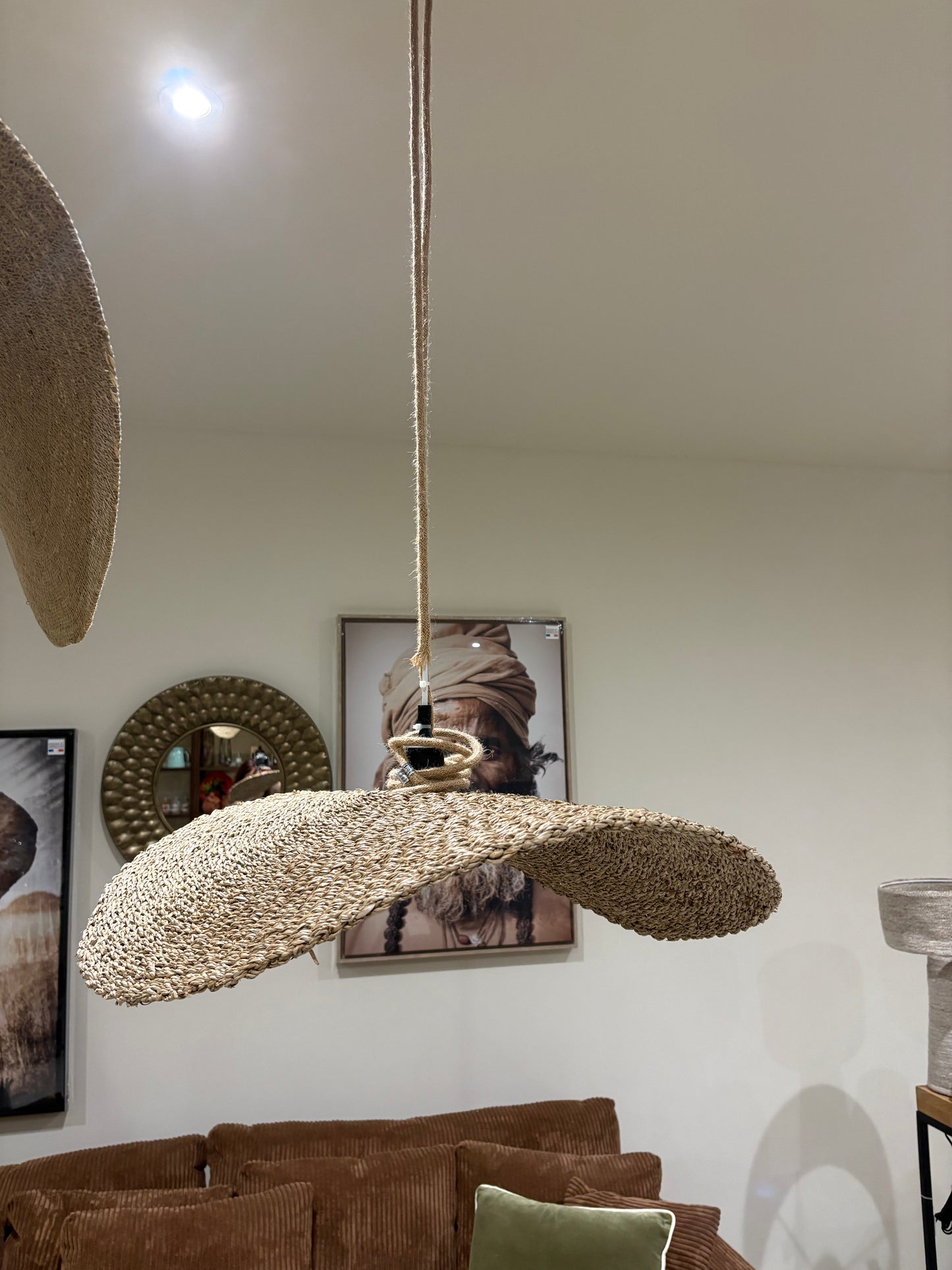 Suspension décorative Palma – Non électrique, Ø 69 cm, Naturel