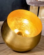 LAMPE DE SOL METAL OR
