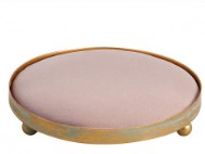 Plateau rond tapissier pour décor parfumé - Rose