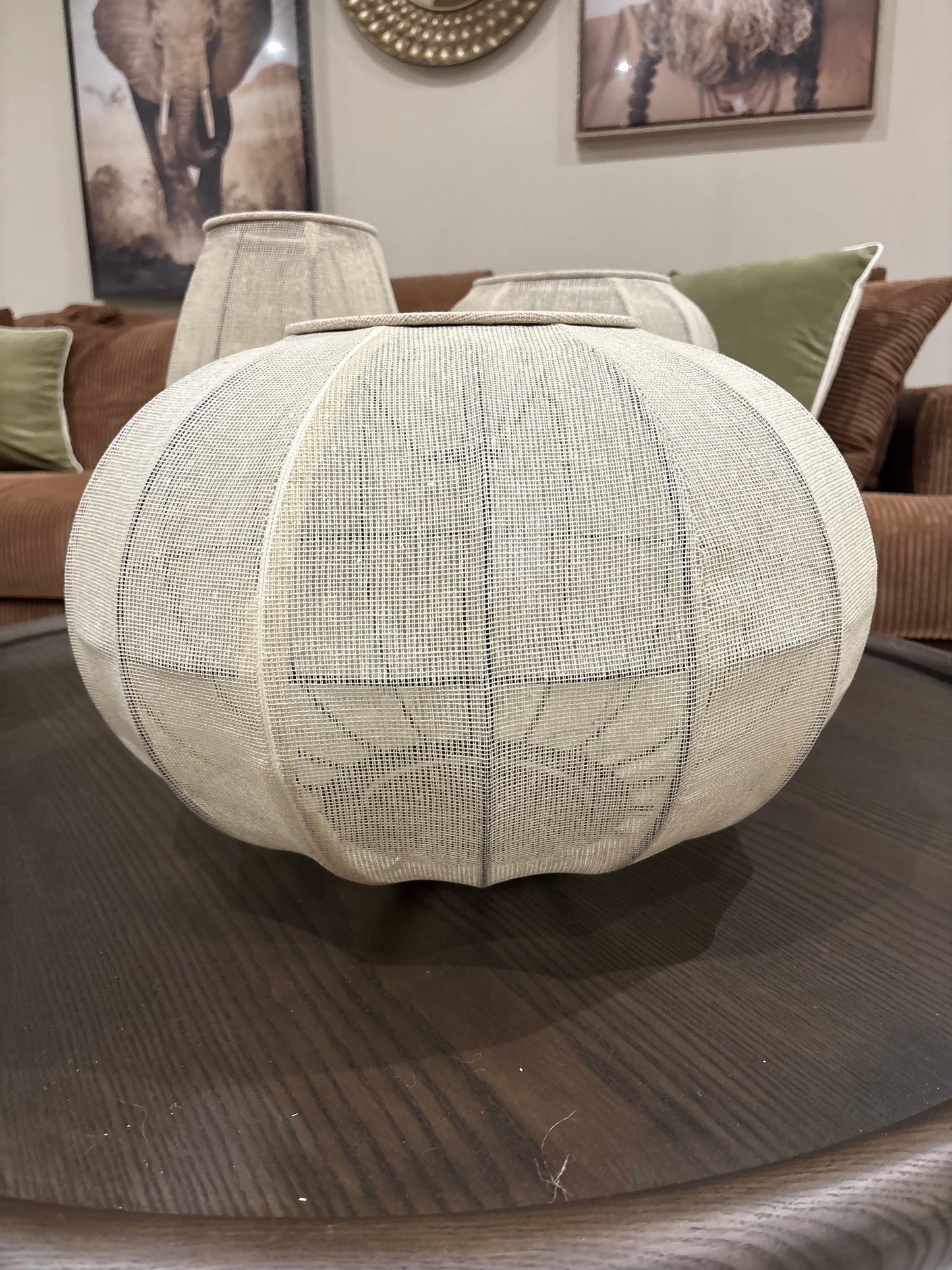 Suspension décorative Enigma – Non électrique, Écru, Ø 45 x 28 cm